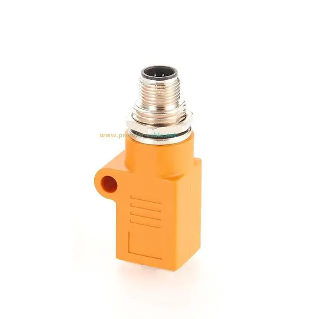 Alt view image 5 of 6 - RJ45 Female to M12 A Coded 8Pin Male Adapter Waterproof Panel Mount Bulkhead Socket Industrial Ethernet Circular Connector for Industrial Camera Sensor (M12 Male to RJ45 Straight)