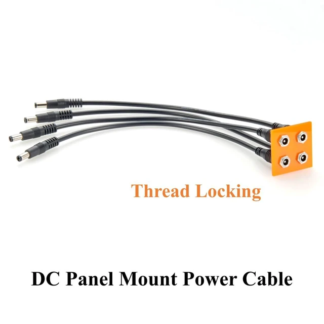 Alt view image 5 of 7 - Panel Mount DC Power Cable 5.5mm x 2.5mm Male to Female Extension Cable for LED Lights, CCTV, Embedded Devices, Router, 12V/24V Energy Storage(5PCS, 0.3m)