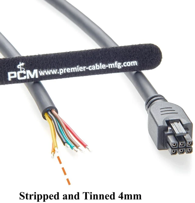 Alt view image 5 of 7 - Compatible with 430250600 6 Pin Micro-Fit 3.0 Receptacle Female Socket to Open End Cable Dual Row 6 Circuits Power Signal Cable (5PCS, 1.5M/4.92FT)