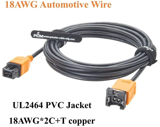 Alt view image 5 of 7 - 2 Pin JPT Connector Extension Cable 106462-1 to 282762-1 TE AMP Junior Power Timer Male to Female Automotive Wiring Harness 18AWG for Fuel Injector, Sensor, Solenoid Valve, Ignition Coil(4M/13.12FT)