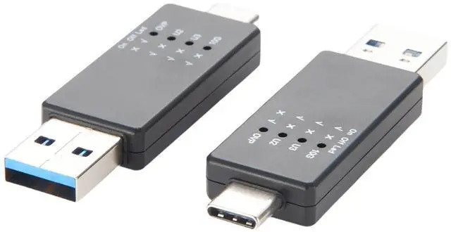 Main image of USB 10G Tester USB Type C 3.1/3.0/2.0 Hub Speed Voltage Test Tool Detection Trigger USB Port Analyzer with LED for Port Functionality QC Inspection (2PCS)