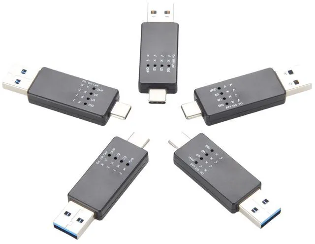Main image of USB 10G Tester USB Type C 3.1/3.0/2.0 Hub Speed Voltage Test Tool Detection Trigger USB Port Analyzer with LED for Port Functionality QC Inspection (5PCS)