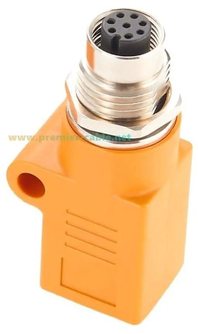 Alt view image 5 of 6 - RJ45 to M12 A Coded 8Pin Adapter IP67 Waterproof Female to Female Panel Mount Bulkhead Connector Socket Circular Connector for Industrial Camera Sensor (M12 Female to RJ45 Straight)