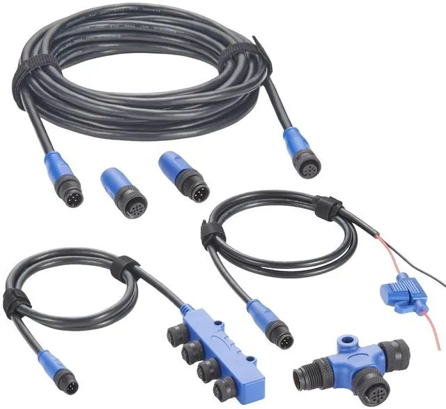 Alt view image 7 of 7 - NMEA 2000 N2K Starter Kit Marine Grade Backbone Cable Drop Cable Tee Splitter 4 Way Splitter Terminators Power Cable with Fuse for Lowrance Simrad B&G Navico Garmin Networks (Kit C)