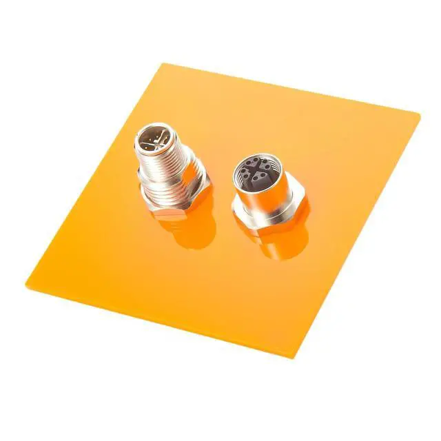 Alt view image 6 of 7 - M12 X Code 8 Pin Male to Female Bulkhead Feedthrough Connector IP67 Cat6A Ethernet Panel Mount Adapter 10Gbps Shielded Circular Connector for Industrial Network Automation (2PCS)