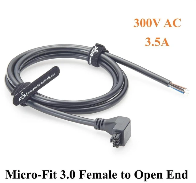 Alt view image 5 of 7 - 90 Degree Down Angle Micro-Fit 3.0 8Pin Receptacle OTS Cable Assembly Dual Row 8 Circuits Power Cable for Industrial Automation (Down, 1.5M)
