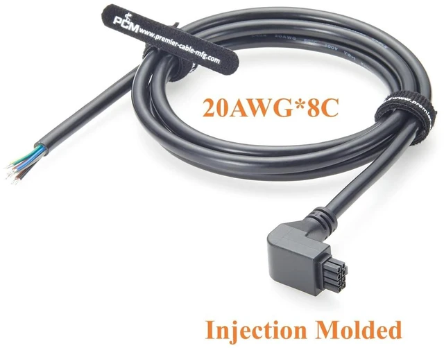 Alt view image 7 of 7 - 90 Degree Down Angle Micro-Fit 3.0 8Pin Receptacle OTS Cable Assembly Dual Row 8 Circuits Power Cable for Industrial Automation (Down, 1.5M)