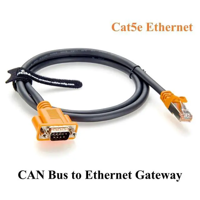 Alt view image 3 of 6 - USB to CAN II Sub DB9 to RJ45 Adapter Cable CAN Bus to Cat5e Ethernet Gateway Cable for CANopen Controllers, PLCs, CAN Analyzer(1M/3.28FT)