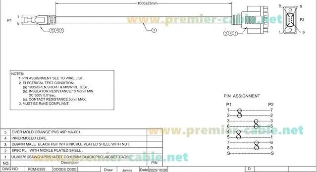 Alt view image 6 of 6 - USB to CAN II Sub DB9 to RJ45 Adapter Cable CAN Bus to Cat5e Ethernet Gateway Cable for CANopen Controllers, PLCs, CAN Analyzer(1M/3.28FT)