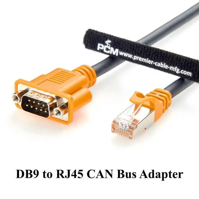 Alt view image 4 of 6 - USB to CAN II Sub DB9 to RJ45 Adapter Cable CAN Bus to Cat5e Ethernet Gateway Cable for CANopen Controllers, PLCs, CAN Analyzer(1M/3.28FT)