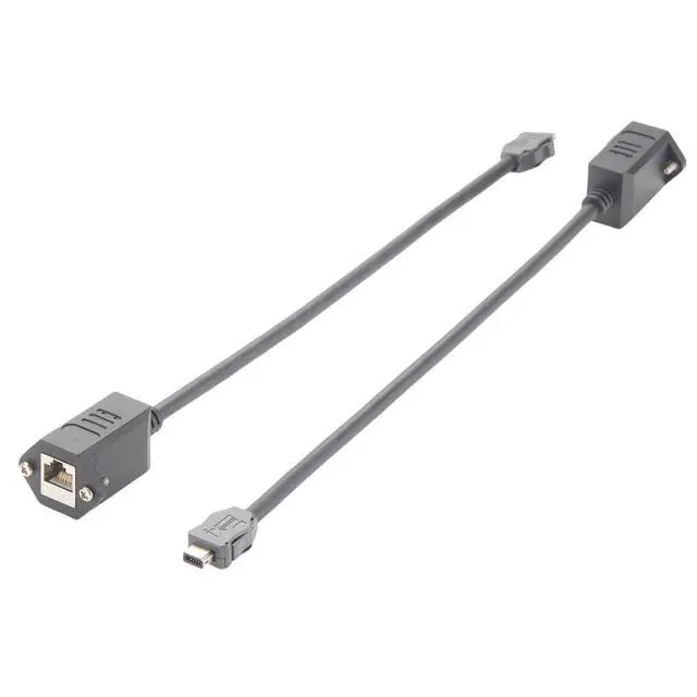 Alt view image 4 of 6 - IX Industrial IX40G-A-10S-CV(7.0) RJ45 Cat6A Ethernet Cable IX Gigabit Ethernet Cable Assemblies RJ45 Female to IX A Key SFTP Shielded Cable for PoE Machine Vision Industrial Camera Robotic(0.3M)