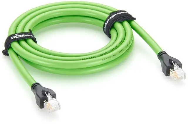 Main image of RJ45 Male to Male Industrial Ethernet Cable 100Mbps CAT5e Shielded High Flex Drag Chain Cable for PROFINET, EtherCAT, PLC, Robotics, Machine Vision, Industrial Automation (2M/6.6FT)