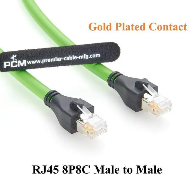 Alt view image 2 of 7 - RJ45 Male to Male Industrial Ethernet Cable 100Mbps CAT5e Shielded High Flex Drag Chain Cable for PROFINET, EtherCAT, PLC, Robotics, Machine Vision, Industrial Automation (2M/6.6FT)