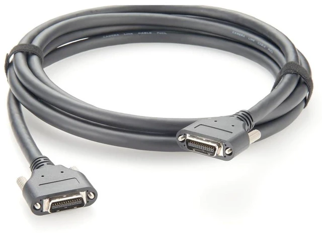 Alt view image 2 of 6 - Camera Link Machine Vision High Flex Cable MDR 26Pin Male to MDR26 Male Plug PoCL Power Over Camera Link Cable with Screw for Frame Grabber Robotics (5M/16FT)