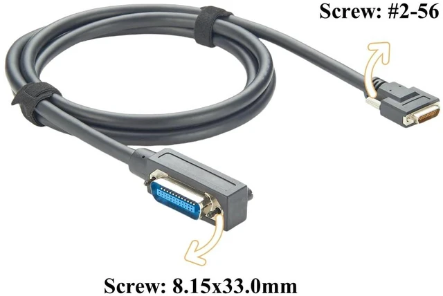 Alt view image 3 of 6 - Micro D-Sub 25Pin Female to GPIB Cable GPIB IEE488 Micro DB25 Cable for PZ2100A Compatible PX0114A, PX0110A, Y1260A, 183285-02, 183285-01(2M/6.6FT)