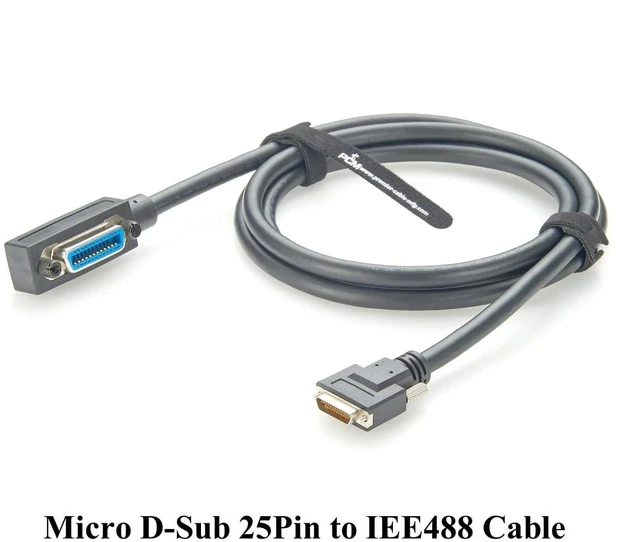 Alt view image 5 of 6 - Micro D-Sub 25Pin Female to GPIB Cable GPIB IEE488 Micro DB25 Cable for PZ2100A Compatible PX0114A, PX0110A, Y1260A, 183285-02, 183285-01(2M/6.6FT)