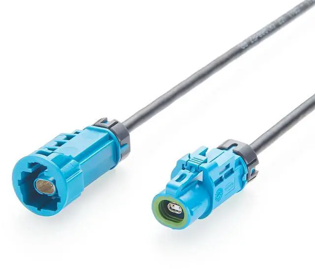 Main image of IP67 Waterproof H-MTD Male to Female Automotive Ethernet Cable Rosenberger E6S14E-1CAZ5-Z to E6K14A-1CAZ5-Z 10Gbps 100/1000BASE-T1 for ADAS Camera, Robotaxi, LiDAR, ECU, Telematics (5M/16.4FT)