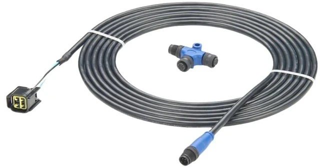 Alt view image 2 of 3 - NMEA2000 N2K 4Pin Engine Interface Cable Compatible with Yamaha Outboard Engine 2006-2023 Replace 000-0120-37 3004.6865(4.5M/14.76FT) (Cable+T Connector)