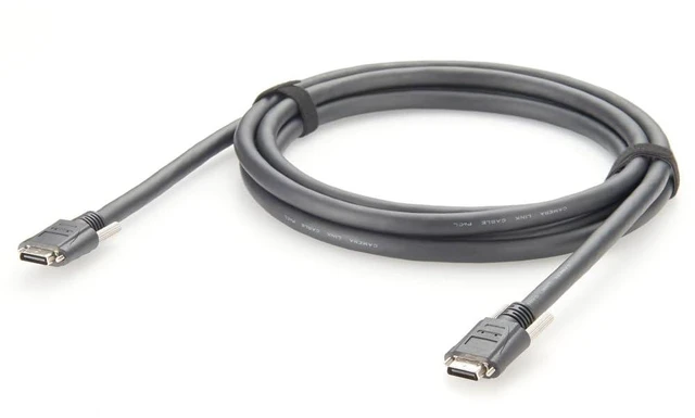 Alt view image 2 of 4 - Camera Link SDR 26Pin Male to SDR26 Cable PoCL Power Over Camera Link Machine Vision High Flex Cable with Screw Lock for Frame Grabber Medical Imaging (10M/33FT)