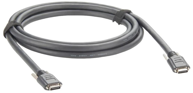 Alt view image 3 of 4 - Camera Link SDR 26Pin Male to SDR26 Cable PoCL Power Over Camera Link Machine Vision High Flex Cable with Screw Lock for Frame Grabber Medical Imaging (10M/33FT)
