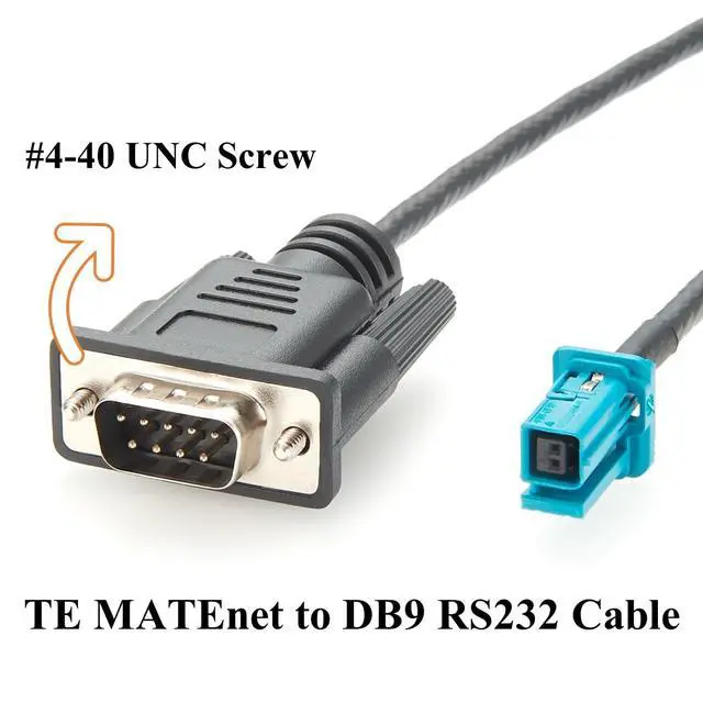 Alt view image 4 of 6 - Original TE MATEnet 2302510-9 Female to DB9 RS232 Male Connection Cable 1000BASE-T1 for Automotive Ethernet Diagnostic, CAN Bus Communication Test, Vehicle ECU Testing(0.62m)