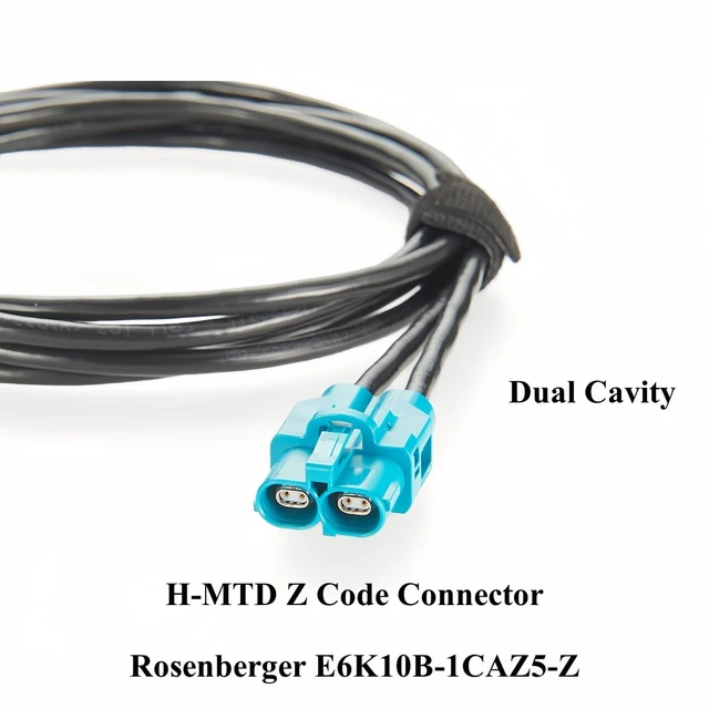 Alt view image 3 of 7 - Original Rosenberger E6K10B-1CAZ5-Z to E6K10A-1CAZ5-Z H-MTD Automotive Ethernet Cable Assembly 10Gbps H-MTD Dual Cavity to Single Cavity Harness GG 2Speed 251 for ADAS, Autonomous Driving(1M/3.28FT)