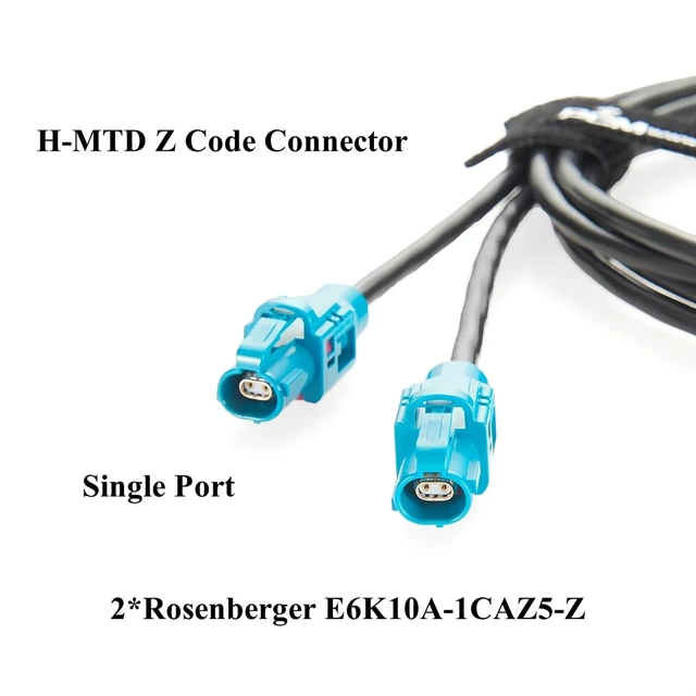 Alt view image 4 of 7 - Original Rosenberger E6K10B-1CAZ5-Z to E6K10A-1CAZ5-Z H-MTD Automotive Ethernet Cable Assembly 10Gbps H-MTD Dual Cavity to Single Cavity Harness GG 2Speed 251 for ADAS, Autonomous Driving(1M/3.28FT)