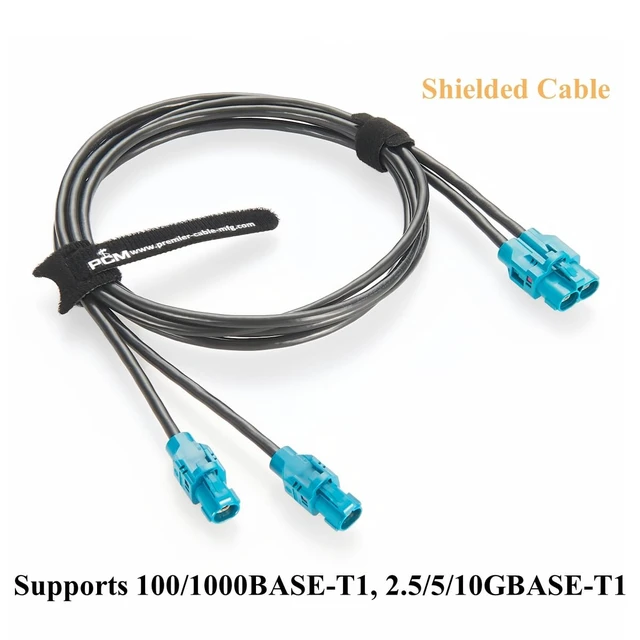 Alt view image 6 of 7 - Original Rosenberger E6K10B-1CAZ5-Z to E6K10A-1CAZ5-Z H-MTD Automotive Ethernet Cable Assembly 10Gbps H-MTD Dual Cavity to Single Cavity Harness GG 2Speed 251 for ADAS, Autonomous Driving(1M/3.28FT)