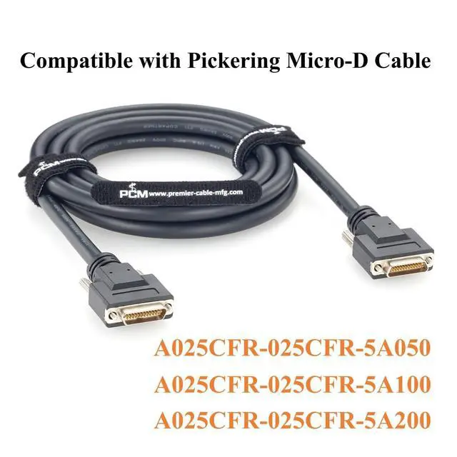 Alt view image 4 of 7 - Micro-D 25 Pin Micro DB25 Female to Female Cable for LXI DIO Trigger