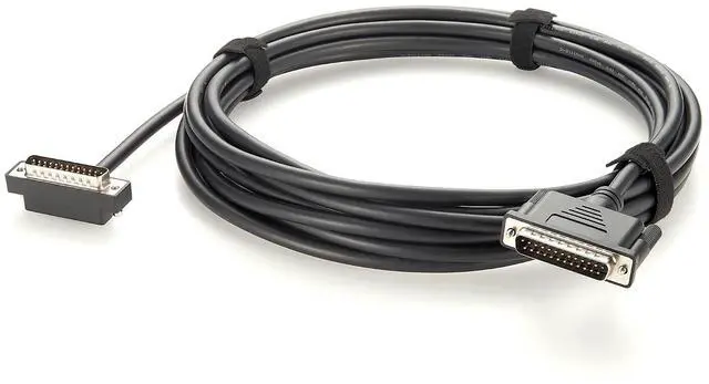 Main image of Right Angle DB25 Male to Male Cable Low Profile D-Sub 25Pin Shielded Cable (6M/20FT)