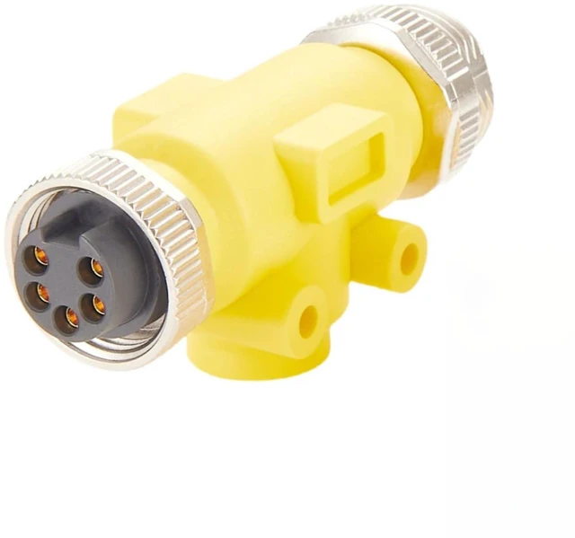 Alt view image 3 of 5 - Mini-Change 7/8" 5Pin Female to Female Circular Connector IP67 Waterproof Inline Feedthrough Coupler Gender Changer Mini-C Adapter for DeviceNet CANbus CANopen NMEA 2000