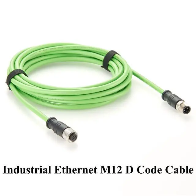 Alt view image 7 of 7 - Profinet M12 4 Pin D Code Male to Female Extension Cable Waterproof Shielded Cat5 Ethernet High Flex Cable for Industrial Camera, Automation, Encoder, Sensor, Drag Chain Robot (Straight, 5M/16.4FT)