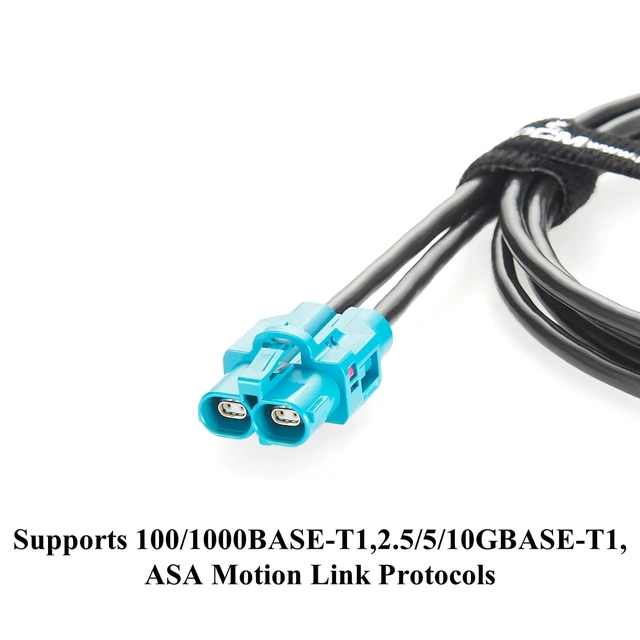Alt view image 5 of 7 - Original Rosenberger H-MTD Automotive Ethernet Cable Harness 10Gbps E6K10B-1CAZ5-Z Dual Cavity Female to Female Cable for ADAS, IVI, Telematics(1M/3.28FT)
