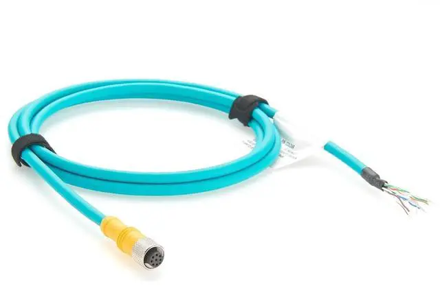 Alt view image 3 of 6 - M12 8Pin A Code to Open End GPIO I/O Power Trigger Breakout Industrial Camera Cable Compatible Cognex CCB-84901-0101-02 CCB-84901-0102-05 In-Sight 5000 Series Vision Sensor System (2M/6.6FT)