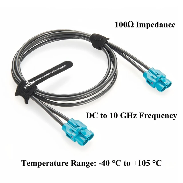 Alt view image 4 of 7 - Original Rosenberger H-MTD Automotive Ethernet Cable Harness 10Gbps E6K10B-1CAZ5-Z Dual Cavity Female to Female Cable for ADAS, IVI, Telematics(1M/3.28FT)