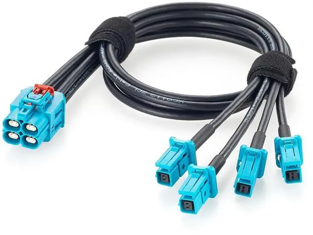 Main image of TE 4-in-1 GEMnet Female to MATEnet Female Automotive Ethernet Cable(1.64FT)