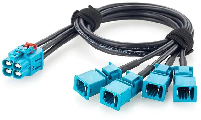 Main image of TE Quad GEMnet Female to MATEnet Male Automotive Ethernet Cable (1.64FT)
