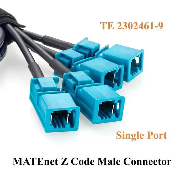 Alt view image 4 of 7 - TE Quad GEMnet Female to MATEnet Male Automotive Ethernet Cable (1.64FT)