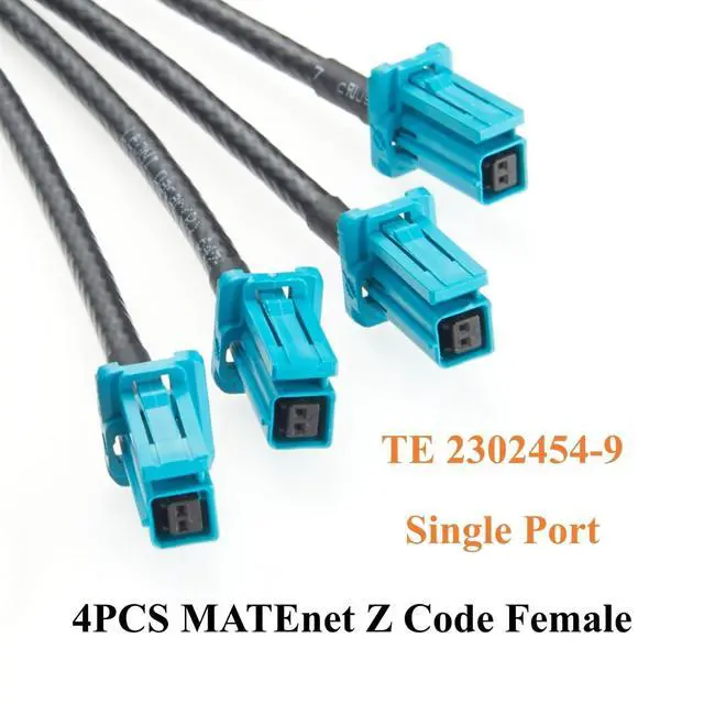 Alt view image 4 of 7 - 4-in-1 H-MTD Z Code Female to MATEnet Female Automotive Ethernet Splitter Cable 10Gbps E6K10D-1CAZ5-Z to 2302454-9 for ADAS, Robotaxi (0.5M/1.64FT)