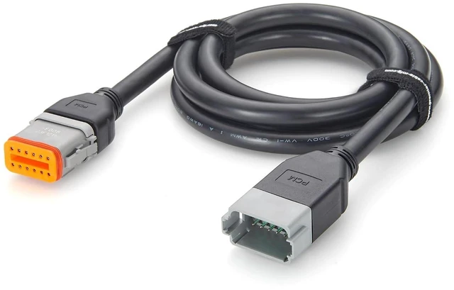 Main image of Deutsch DT 12 Pin Male to Female Cable 16AWG Waterproof Automotive Wiring DT04-12P to DT06-12S for Engine Control (12Pin, 2M/6.6FT)