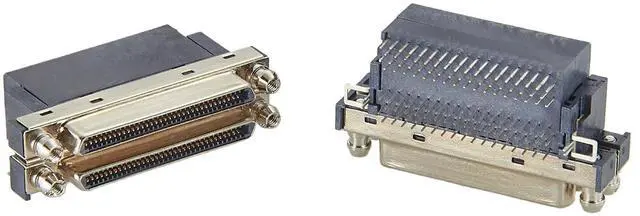 Main image of SCSI Dual Port VHDCI 68 Pin Female Connector, Right Angle Dual Stack PCB Mount Receptacle, 0.8mm Pitch I/O Interface (35PCS)