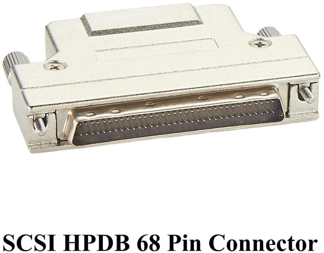 Alt view image 7 of 7 - SCSI HPDB 68 Pin Male Connector with Metal Shield Shell for SCSI-2/SCSI-3