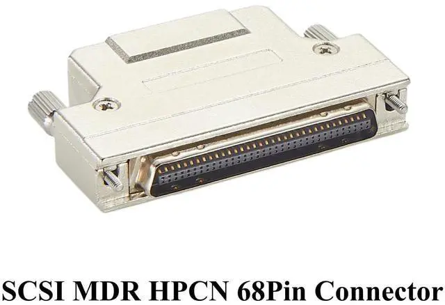 Alt view image 6 of 7 - HPCN 68 Pin Male Connector SCSI MDR 68 Pin Connector 1.27mm Pitch Solder Type with Metal Shield Shell