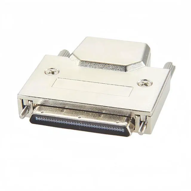 Main image of SCSI VHDCI 68 Pin Male Connector 0.8mm Pitch Solder Type with Metal Shield Shell for DAQ, PCI Cards