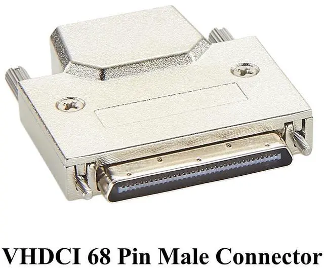 Alt view image 2 of 7 - SCSI VHDCI 68 Pin Male Connector 0.8mm Pitch Solder Type with Metal Shield Shell for DAQ, PCI Cards