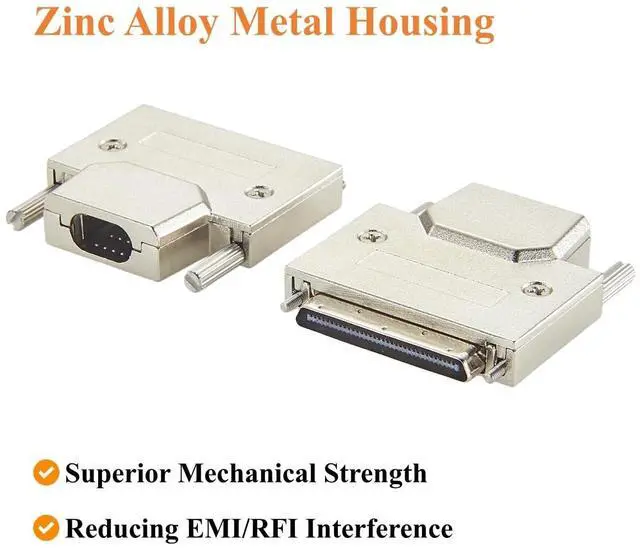 Alt view image 4 of 7 - SCSI VHDCI 68 Pin Male Connector 0.8mm Pitch Solder Type with Metal Shield Shell for DAQ, PCI Cards