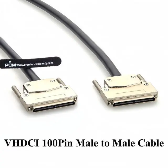Alt view image 2 of 7 - VHDCI 100 Pin SCSI Cable Male to Male for RAID Storage, Data Acquisition (2M/6.6FT)