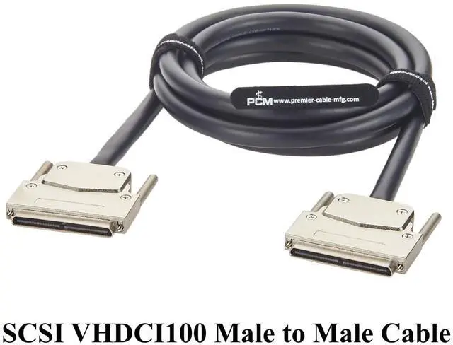 Alt view image 6 of 7 - VHDCI 100 Pin SCSI Cable Male to Male for RAID Storage, Data Acquisition (2M/6.6FT)