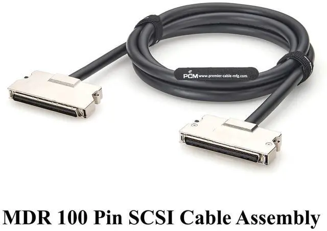 Alt view image 4 of 7 - SCSI MDR 100 Pin Cable HPCN100 Male to Male Mini D Ribbon Signal Cable Compatible with 101A0-6000EC (2M/6.6FT)