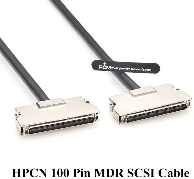 Alt view image 6 of 7 - SCSI MDR 100 Pin Cable HPCN100 Male to Male Mini D Ribbon Signal Cable Compatible with 101A0-6000EC (2M/6.6FT)